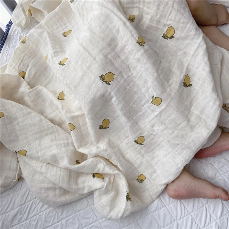 Soft Muslin Baby Swaddle Blanket – Breathable Cotton Wrap for Newborns