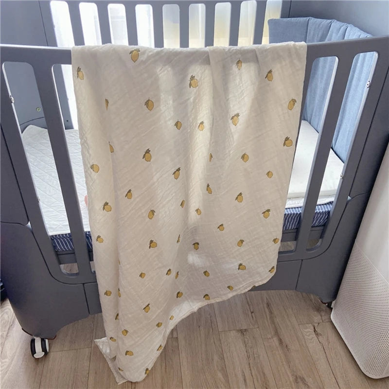 Soft Muslin Baby Swaddle Blanket – Breathable Cotton Wrap for Newborns