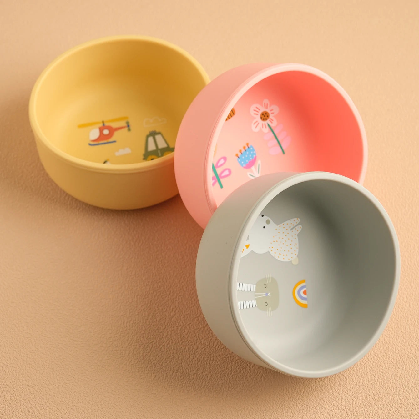 Silicone Baby Feeding Bowl – BPA-Free Non-Slip Toddler Bowl (Easy Grip Design)