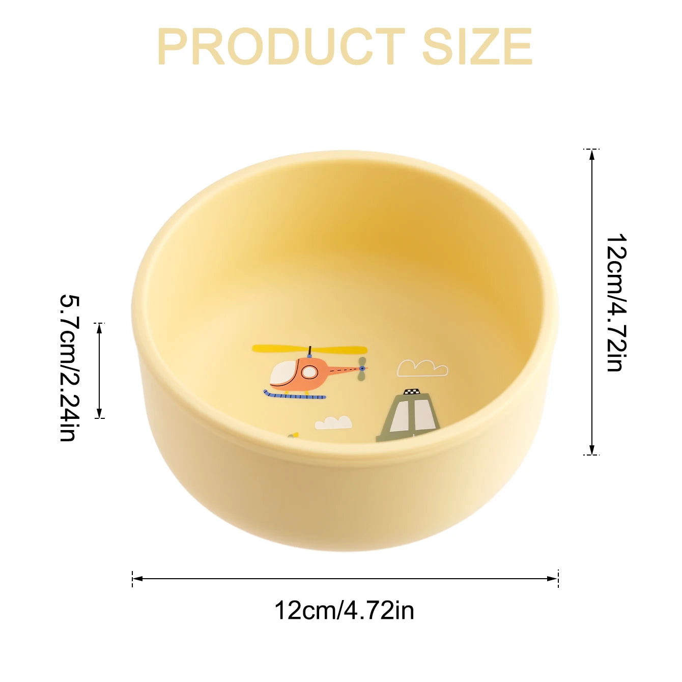 Silicone Baby Feeding Bowl – BPA-Free Non-Slip Toddler Bowl (Easy Grip Design)